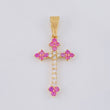 Charm Victorian Cross 2 g / 1 1/2 in 18K Yellow Gold