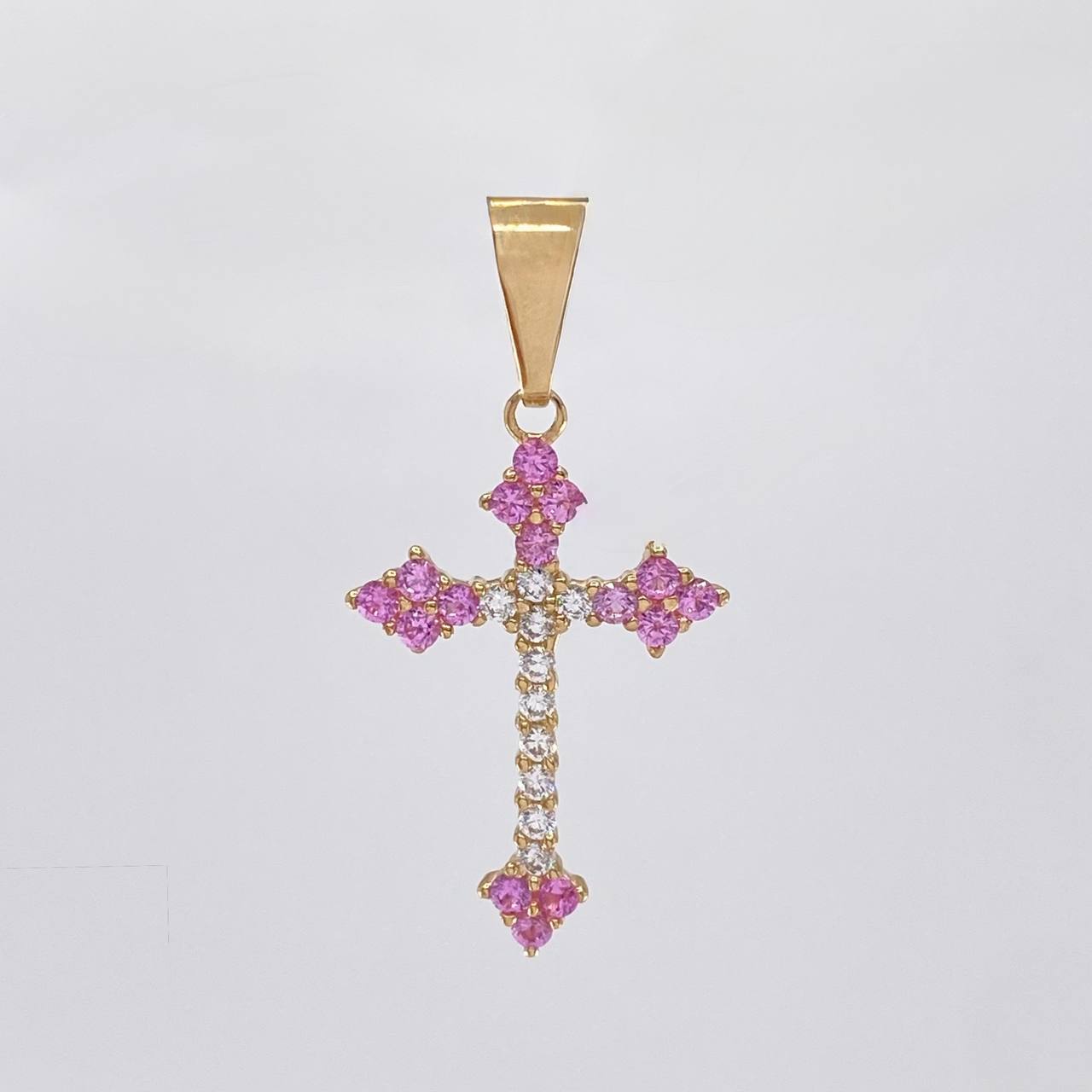 Charm Victorian Cross 2 g / 1 1/2 in 18K Yellow Gold