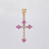 Charm Victorian Cross 2 g / 1 1/2 in 18K Yellow Gold