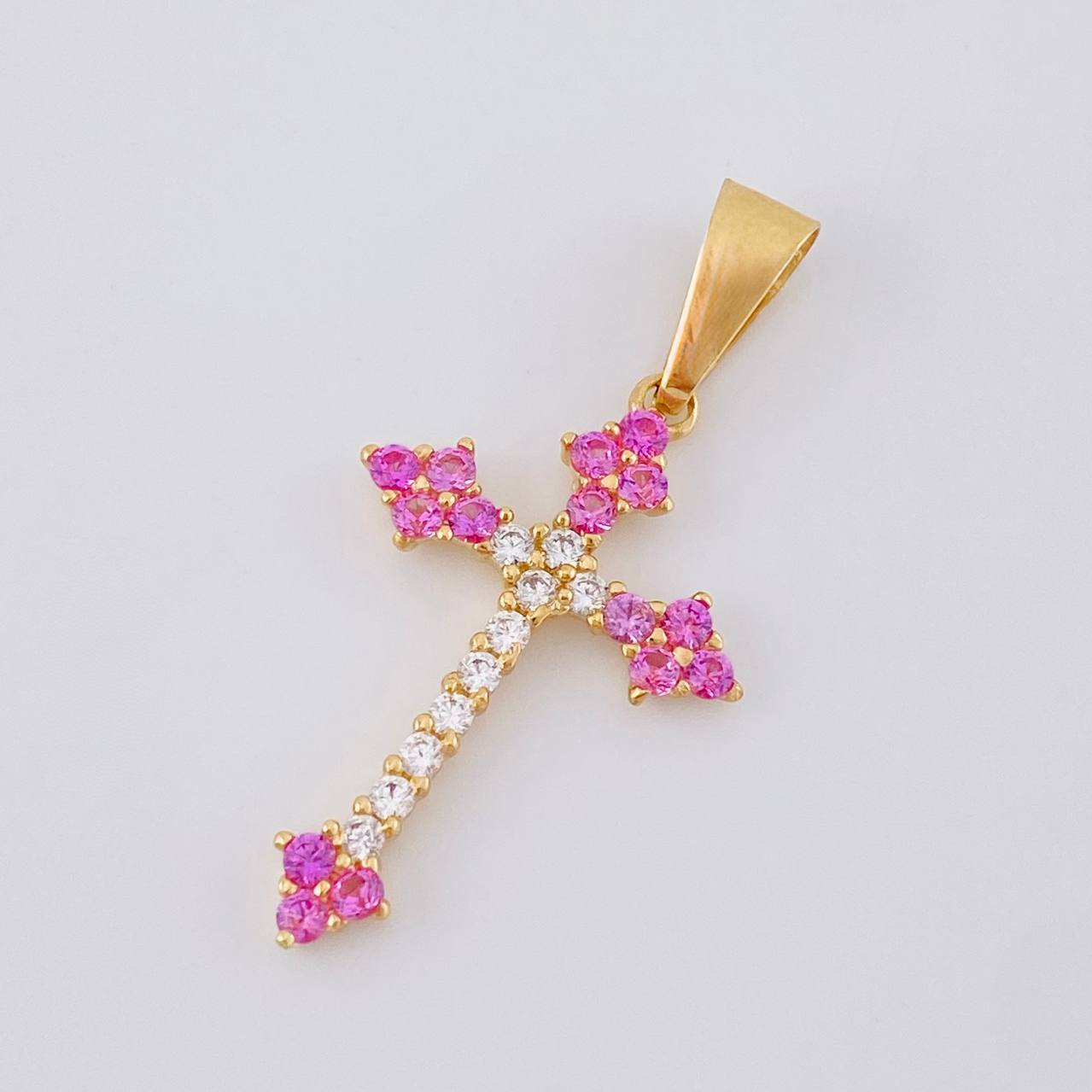 Charm Victorian Cross 2 g / 1 1/2 in 18K Yellow Gold
