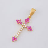 Charm Victorian Cross 2 g / 1 1/2 in 18K Yellow Gold