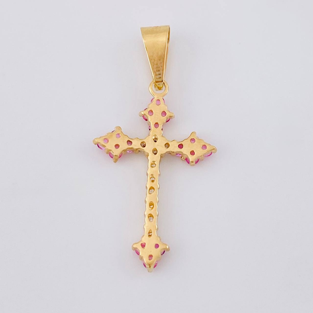 Charm Victorian Cross 2 g / 1 1/2 in 18K Yellow Gold