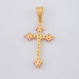 Charm Victorian Cross 2 g / 1 1/2 in 18K Yellow Gold