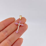 Charm Victorian Cross 2 g / 1 1/2 in 18K Yellow Gold