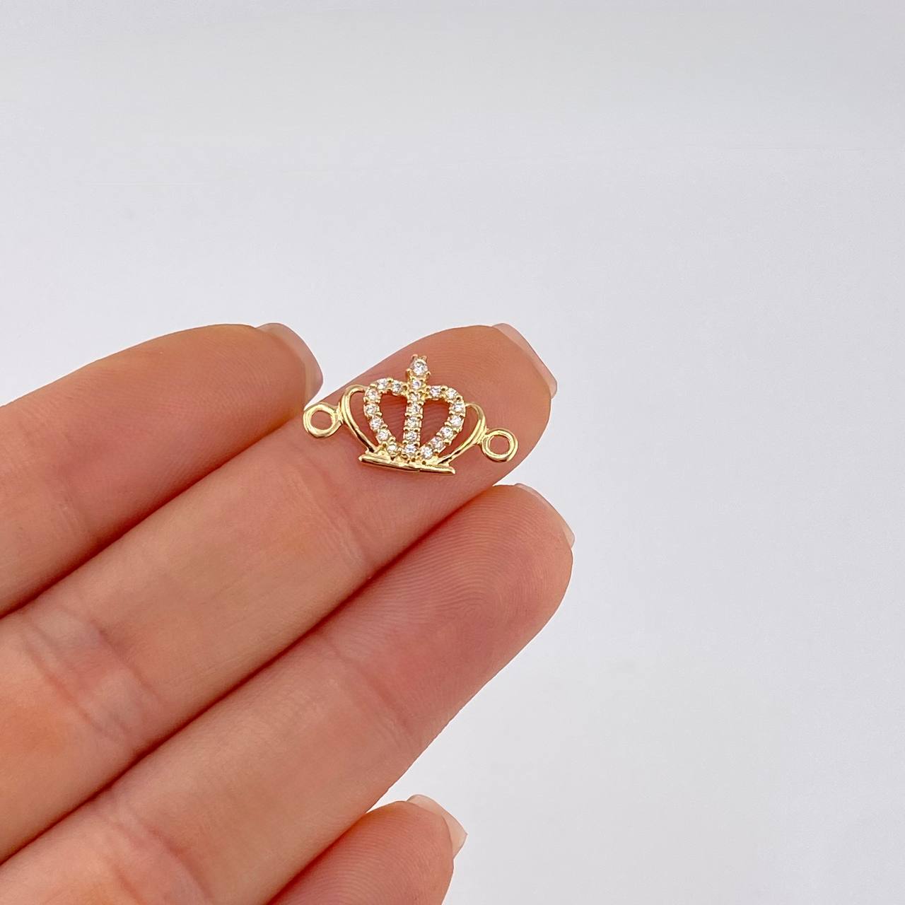 Herraje Corona Real 0.75 g / 3/4 in Oro Amarillo 18K
