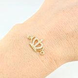 Herraje Corona Real 0.75 g / 3/4 in Oro Amarillo 18K