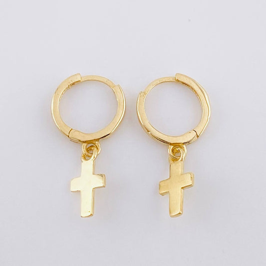 Hoop Earrings Cruz 1.65 g / 3/4 in Yellow Gold 18K