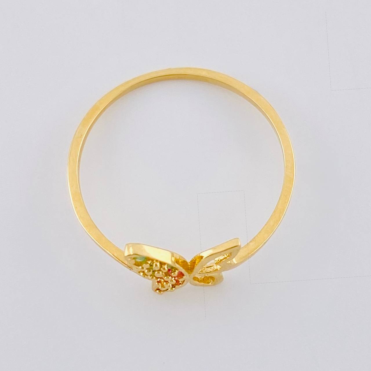 Butterfly Silhouette Ring 0.95 g / T5 1/2 18K Yellow Gold