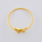 Butterfly Silhouette Ring 0.95 g / T5 1/2 18K Yellow Gold