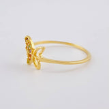 Butterfly Silhouette Ring 0.95 g / T5 1/2 18K Yellow Gold