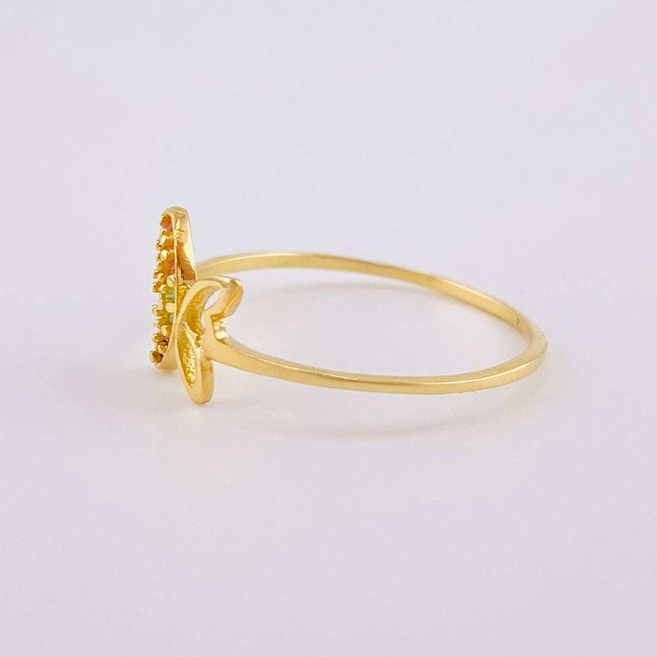 Butterfly Silhouette Ring 1 g / T7 1/2 18K Yellow Gold