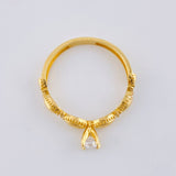 Solitaire Ring Infinite Shells 1.7 g / T6 1/2 Yellow Gold 18K