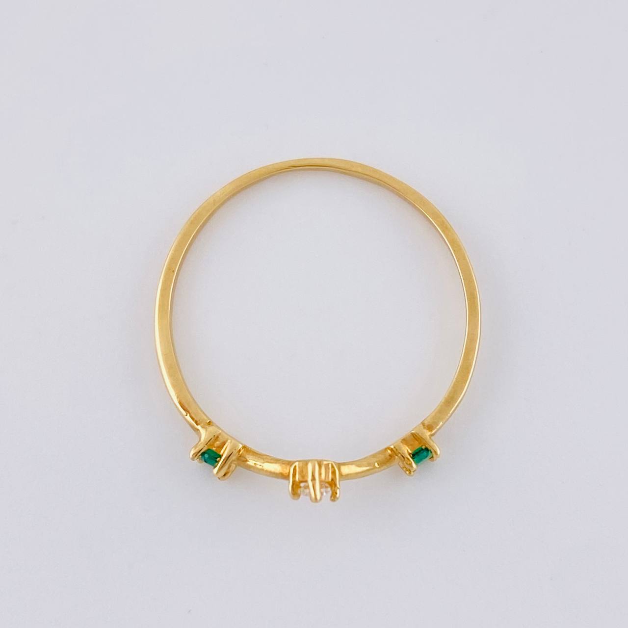 Orion Belt Ring In V 1.05 g / T6 3/4 18K Yellow Gold