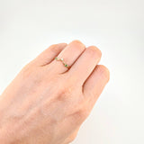 Orion Belt Ring In V 1.05 g / T6 3/4 18K Yellow Gold