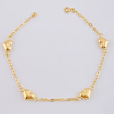 Bracelet Cajón Corazon 2.15 g / 7 1/4 in / 1.7 mm Yellow Gold 18K