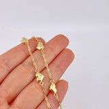 Bracelet Cajón Heart 2.25 g / 7 1/4 in / 1.7 mm Yellow Gold 18K