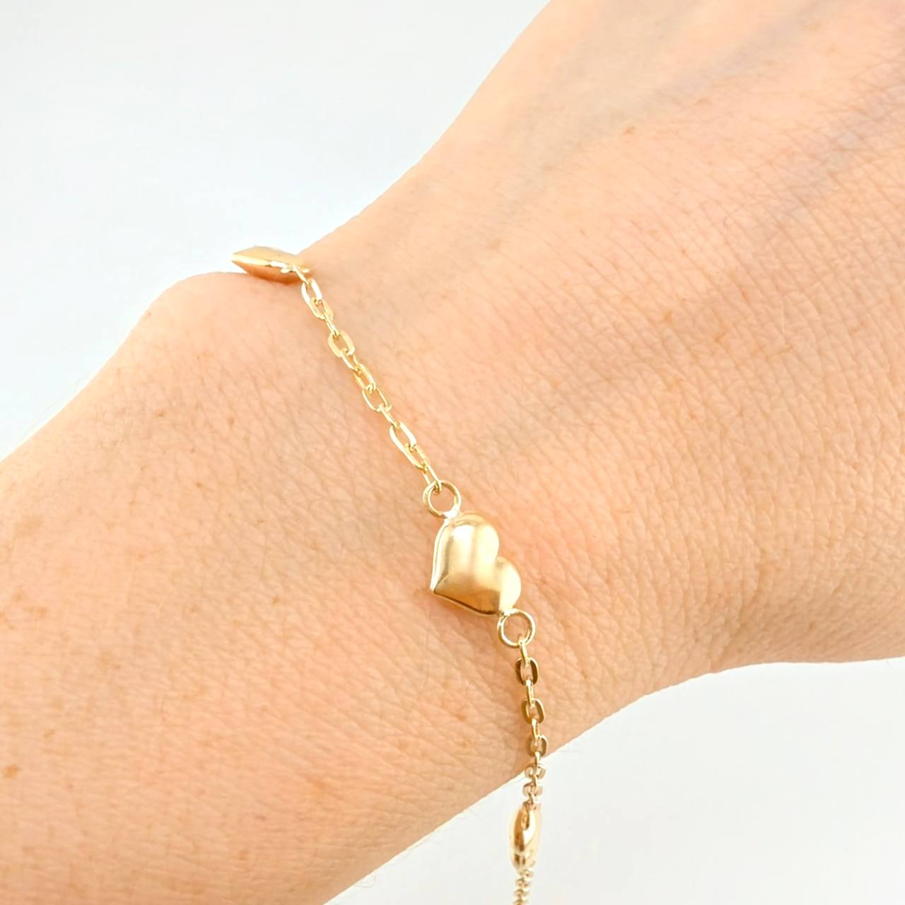 Bracelet Cajón Corazon 2.15 g / 7 1/4 in / 1.7 mm Yellow Gold 18K