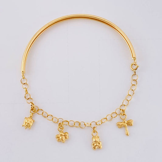 Bracelet Roll On Casandra 3.7 g / 7 in / 3.2 mm Yellow Gold 18K