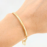 Bracelet Roll On Casandra 4.6 g / 7 1/4 in / 3.2 mm Yellow Gold 18K