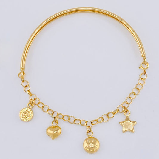 Bracelet Roll On Casandra 4.6 g / 7 in / 3.2 mm Yellow Gold 18K