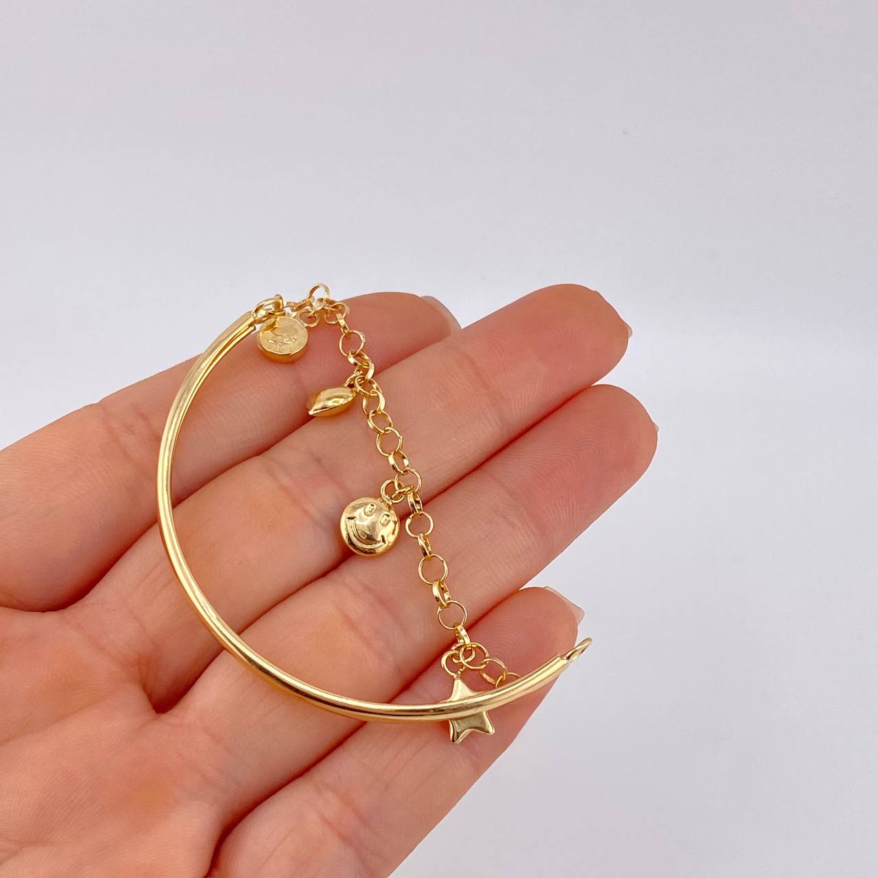 Bracelet Roll On Casandra 4.6 g / 7 in / 3.2 mm Yellow Gold 18K