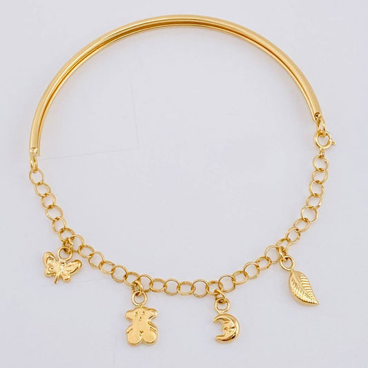 Bracelet Roll On Casandra 4.35 g / 7 in / 3.2 mm Yellow Gold 18K