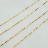 Cadena Morse 2gr / 18 in / 0.8mm Oro Amarillo +3 18K &