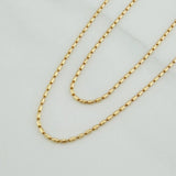 Cadena Morse 2gr / 18 in / 0.8mm Oro Amarillo +3 18K &
