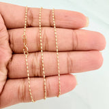 Cadena Morse 2gr / 18 in / 0.8mm Oro Amarillo +3 18K &