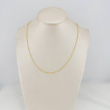 Cadena Morse 2gr / 18 in / 0.8mm Oro Amarillo +3 18K &