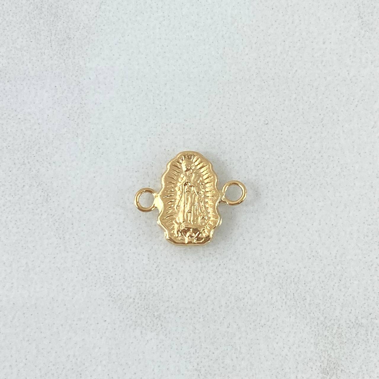 Herraje Virgen Guadalupe 0.25gr / 1.1cm / Silueta Oro Amarillo 18K