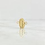 Herraje Virgen Guadalupe 0.5gr / 1cm / Silueta Oro Amarillo 18K *