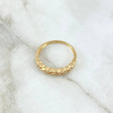Braided Basteada Ring 2.6gr / Size 7 1/4 / White Zircons 18K Yellow Gold *