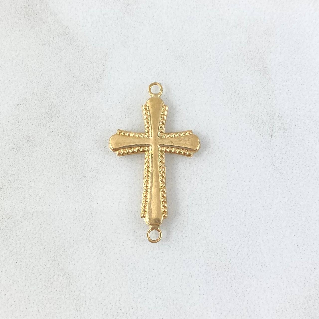 Charm Cross Edged 0.85gr / 2.3cm / 18K Yellow Gold