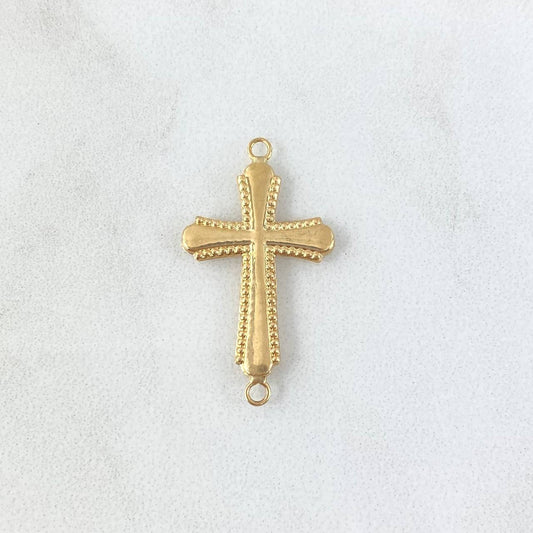 Charm Cross Edged 0.8gr / 2.3cm / 18K Yellow Gold