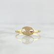 GC Ring 1.5gr / T8 / White Zircons 18K Yellow Gold *