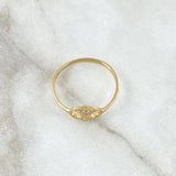 GC Ring 1.5gr / T8 / White Zircons 18K Yellow Gold *