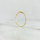 GC Ring 1.5gr / T8 / White Zircons 18K Yellow Gold *