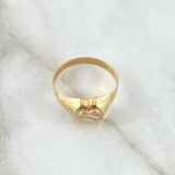 Heart Signet Ring 1.6gr / Size 4 / 18K Gold ©