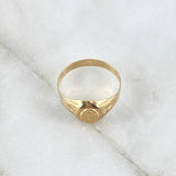 Miraculous Virgin Signet Ring 1.85gr / Size 9 / 18K Gold *