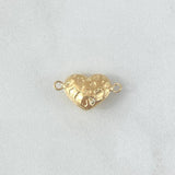 Charm Carved Heart 0.8gr / 1cm-1.8cm / Embossed Die-cut 18K Yellow Gold ©