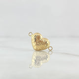 Charm Carved Heart 0.8gr / 1cm-1.8cm / Embossed Die-cut 18K Yellow Gold ©