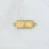 Herraje Dolar 0.85gr / 2.3cm / Troquelado Oro Amarillo 18K