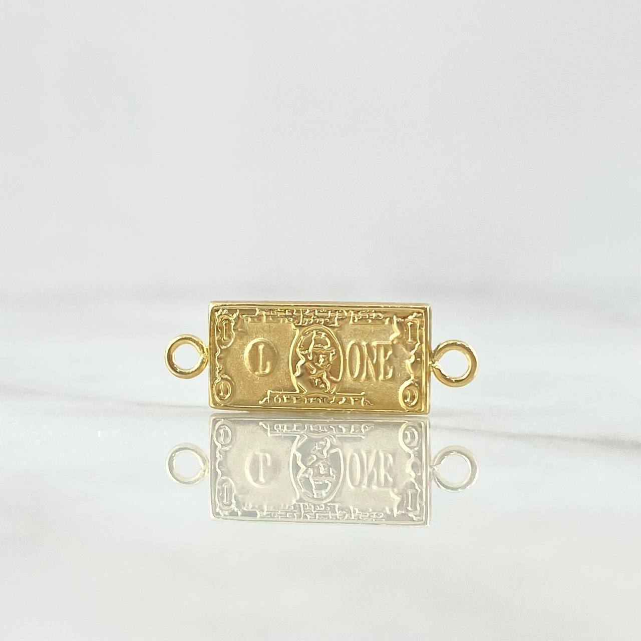 Herraje Dolar 0.85gr / 2.3cm / Troquelado Oro Amarillo 18K