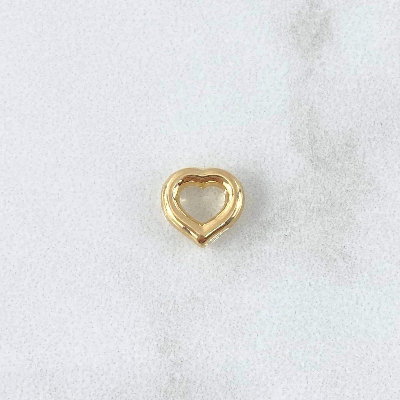 Charm Heart 0.3gr / 0.3in / Silhouette 18K Gold *