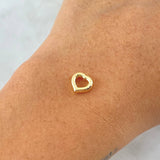 Charm Heart 0.3gr / 0.3in / Silhouette 18K Gold *