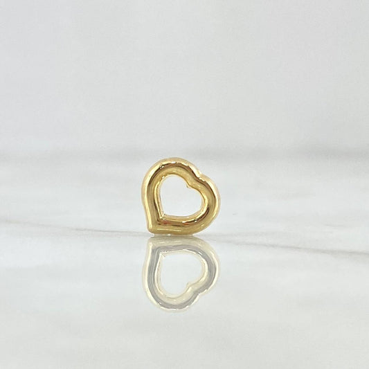 Charm Heart 0.3gr / 0.4in / Silhouette 18K Gold ©