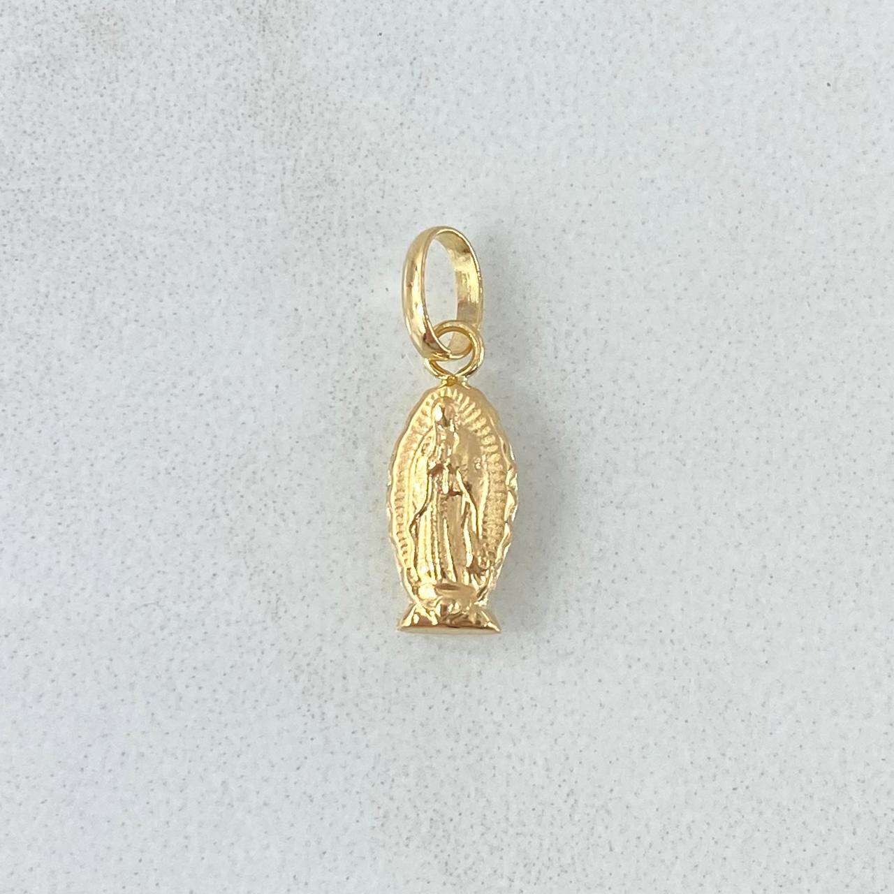 Dije Virgen Guadalupe 0.35gr / 1.7cm / Silueta Delgada Oro Amarillo 18K ©