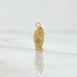 Dije Virgen Guadalupe 0.35gr / 1.7cm / Silueta Delgada Oro Amarillo 18K