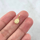 Dije Virgen Guadalupe 0.35gr / 1.6cm / Ovalo Troquelado Oro Amarillo 18K ©